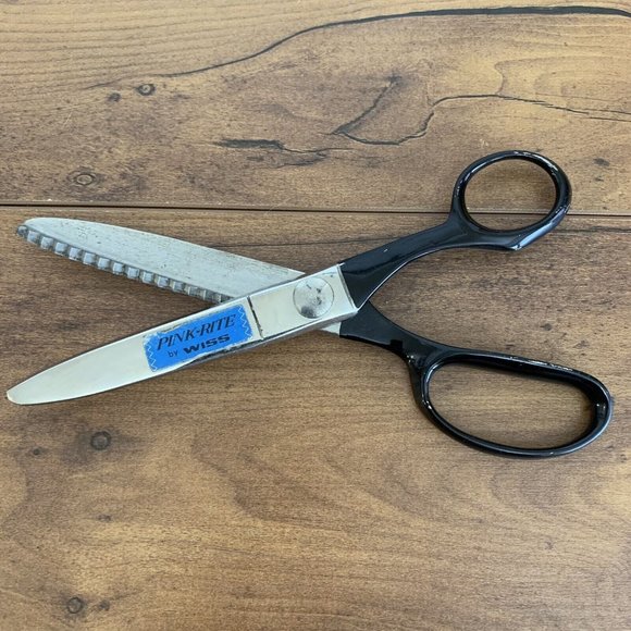 Vintage Wiss Pinking Shears Scissors 7.5 inch Newark NJ USA - Picture 1 of 6